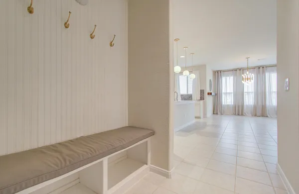 a view of an empty room