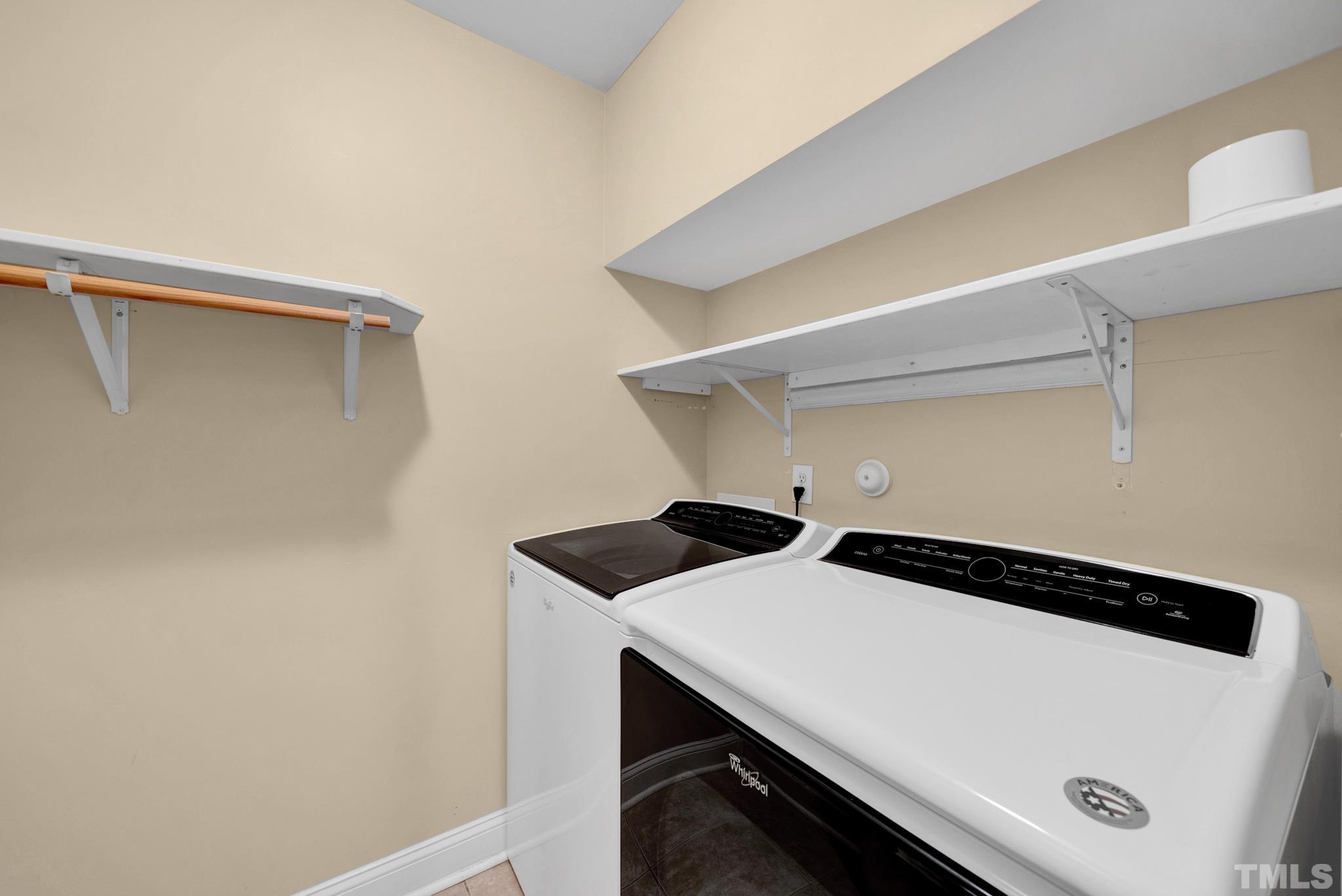 1012 Tyrrell Road Raleigh, NC 27609 - Photo 11 of 24 a utility room with dryer and washer