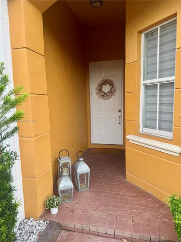 a view of a door and chair