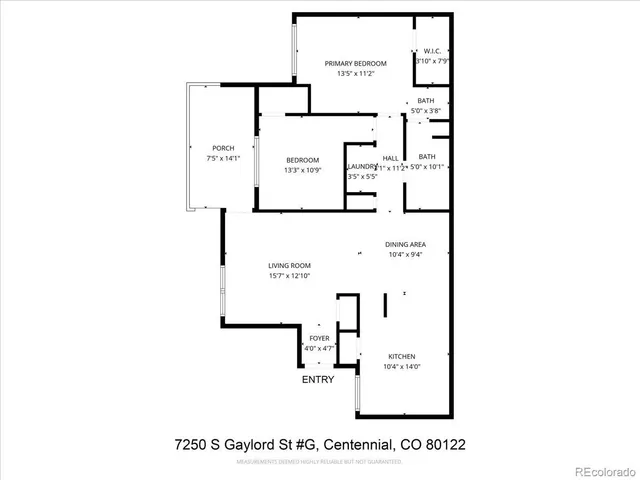 $1,995 | 7250 South Gaylord Street, Unit G16, Littleton, CO 80122