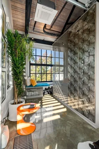 a outdoor space with swimming pool