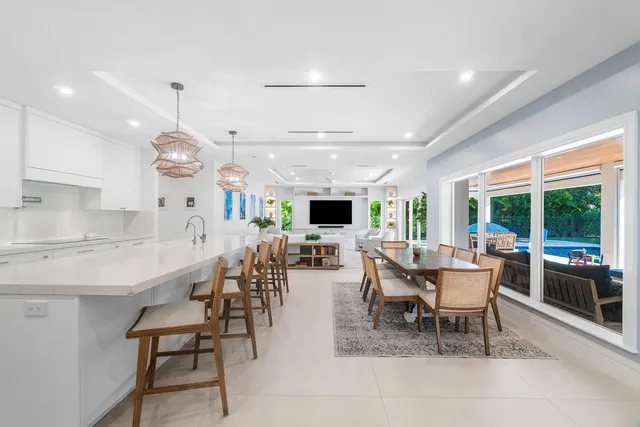 a kitchen with appliances and cabinets