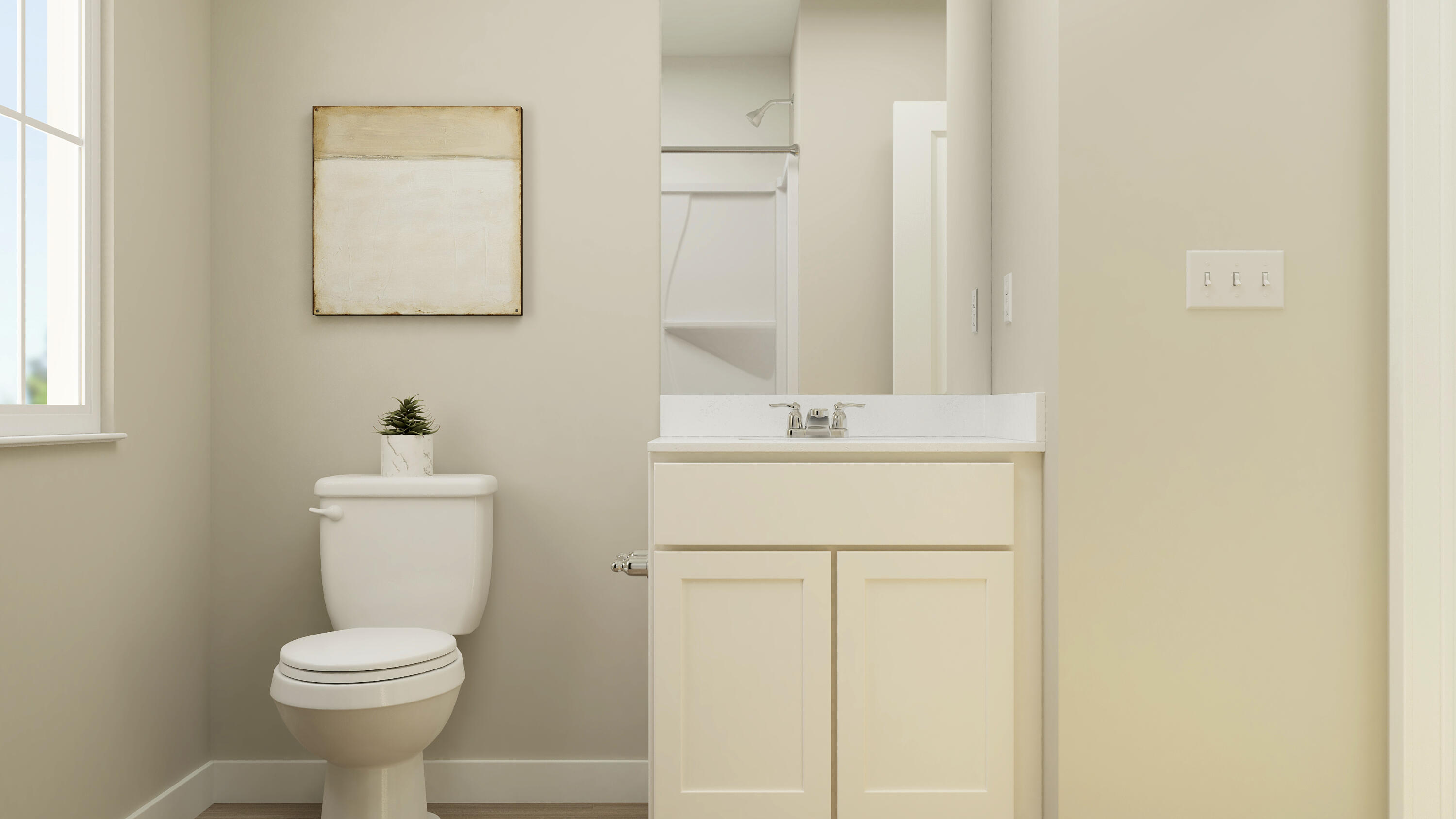 3792 Maple Street Portage, IN 46368 - Photo 14 of 21 a bathroom with a toilet sink and mirror