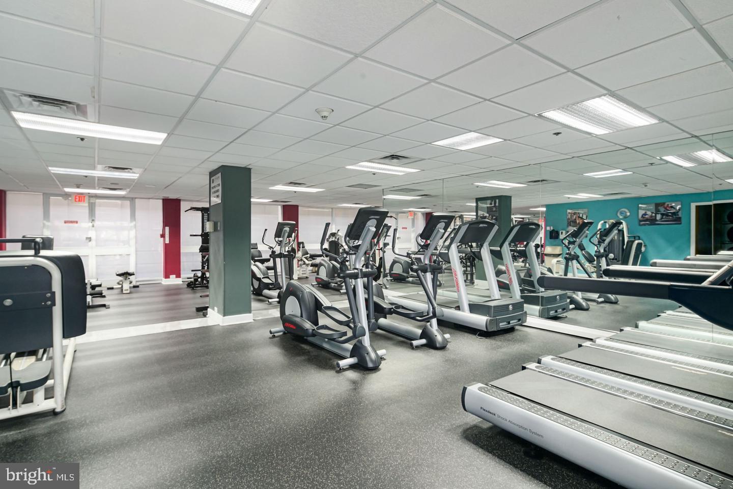 2001 Hamilton Street, Unit 521 Philadelphia, PA 19130 - Photo 22 of 27 a view of a room with gym equipment