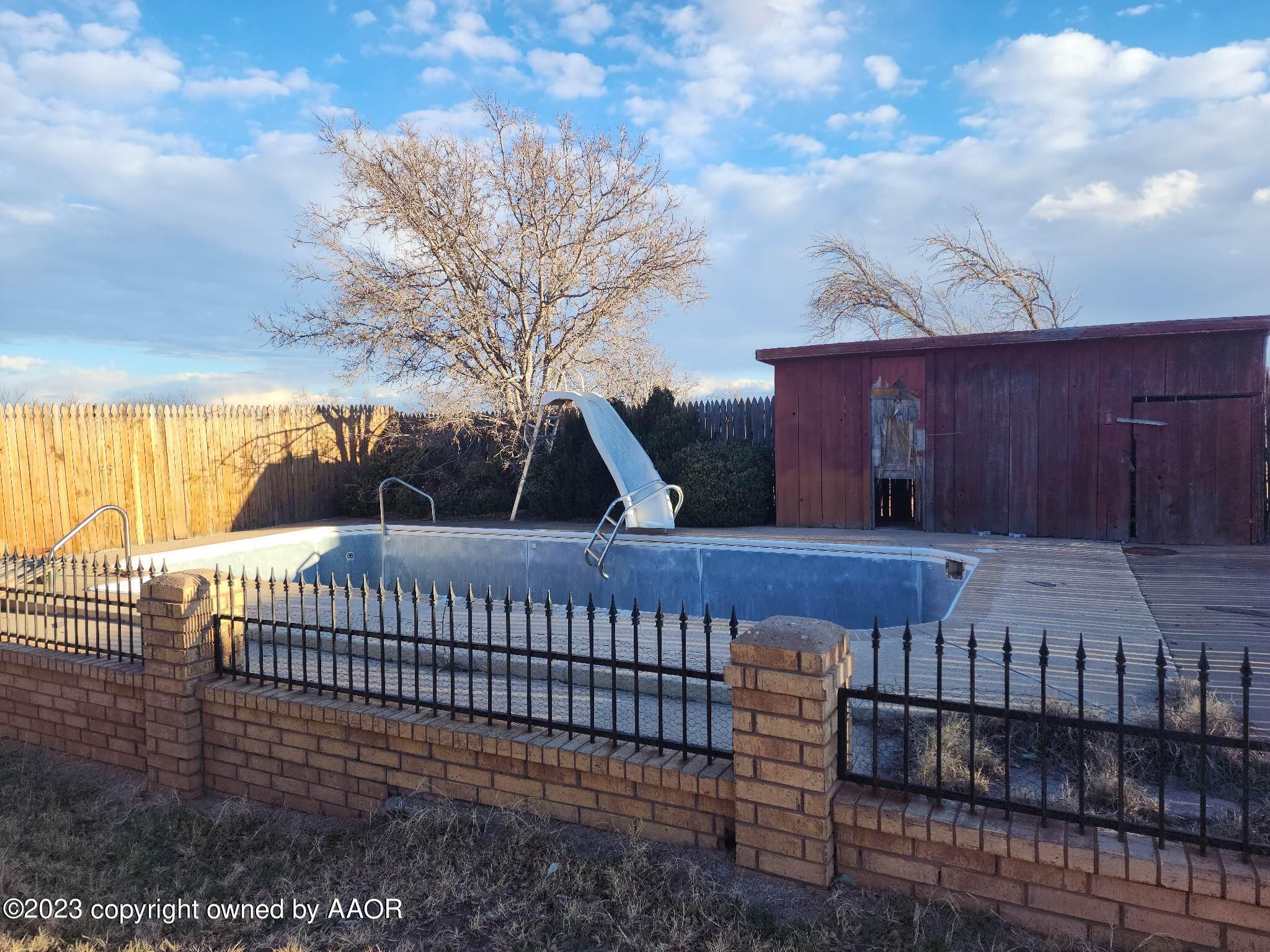 200 Sanford Yake Road Fritch, TX 79036 - Photo 2 of 22 Pool in backyard