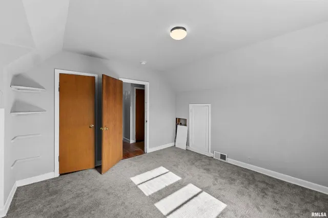 a view of a room with closet