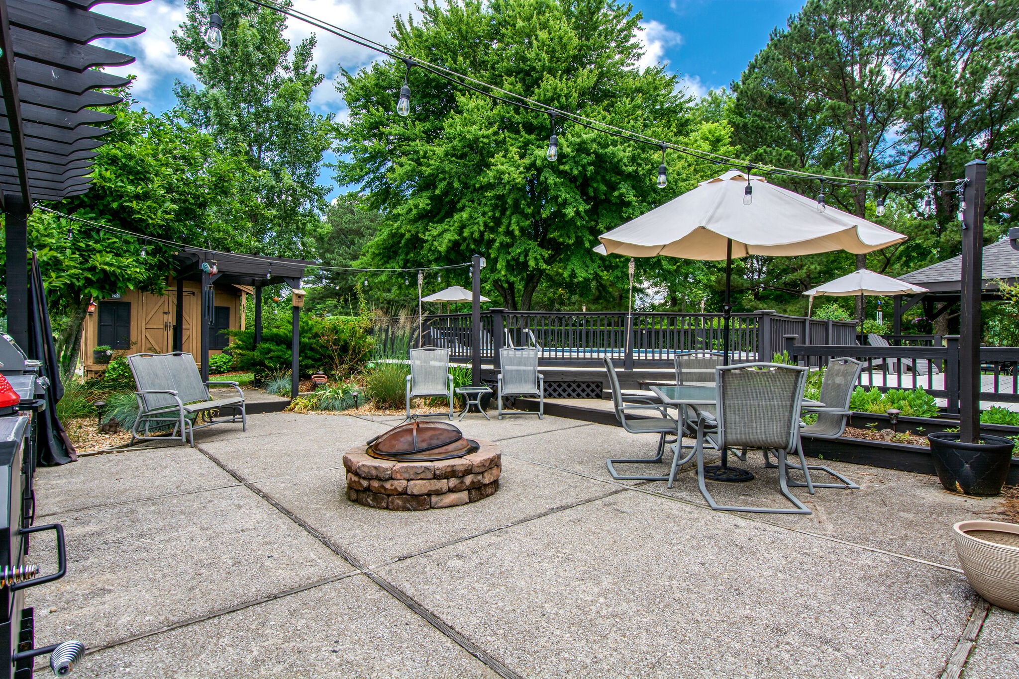 5175 Hickory Ridge Road Lebanon, TN 37087 - Photo 40 of 49 a view of backyard with outdoor seating and trees