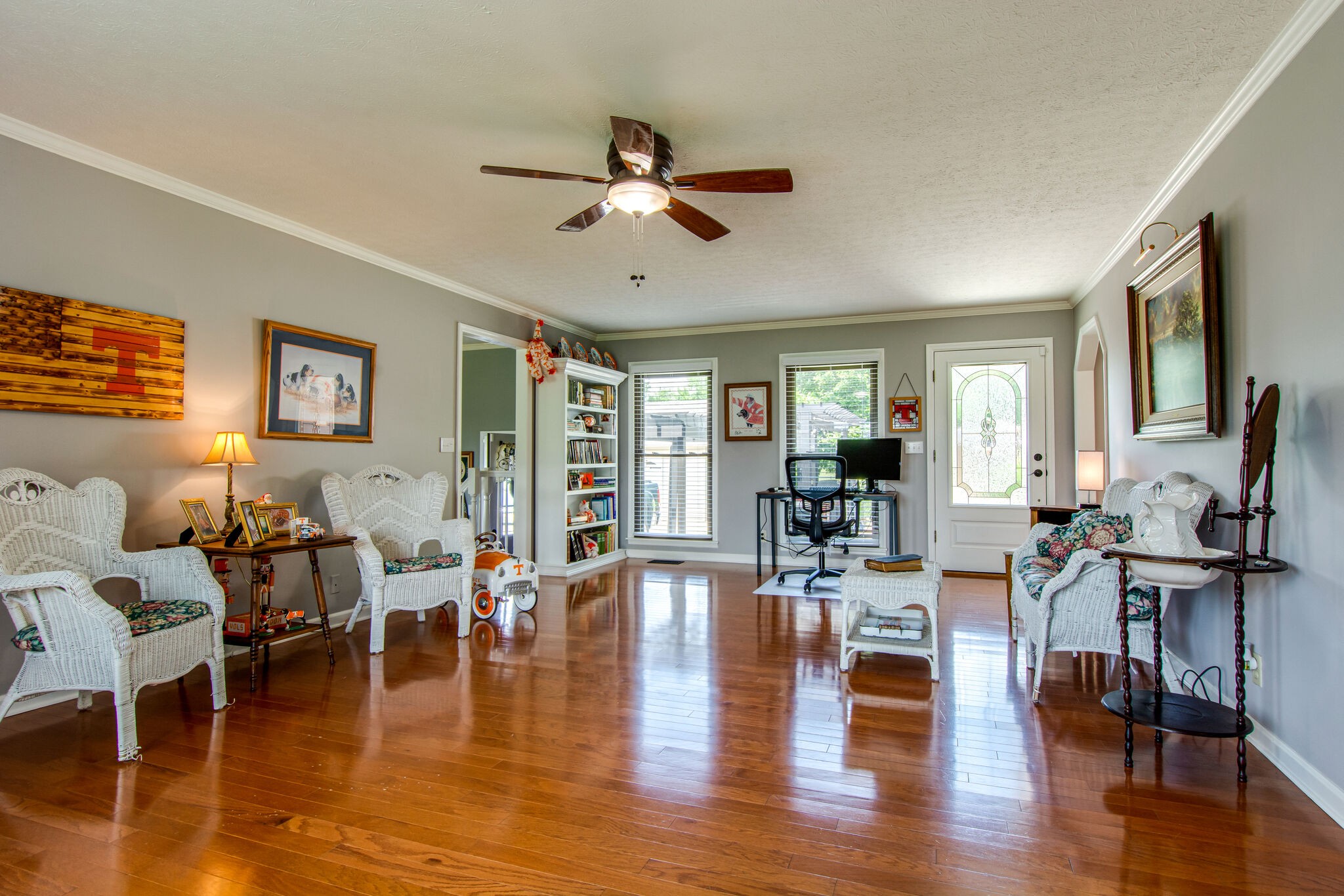 5175 Hickory Ridge Road Lebanon, TN 37087 - Photo 5 of 49 a living room with fireplace furniture and a wooden floor