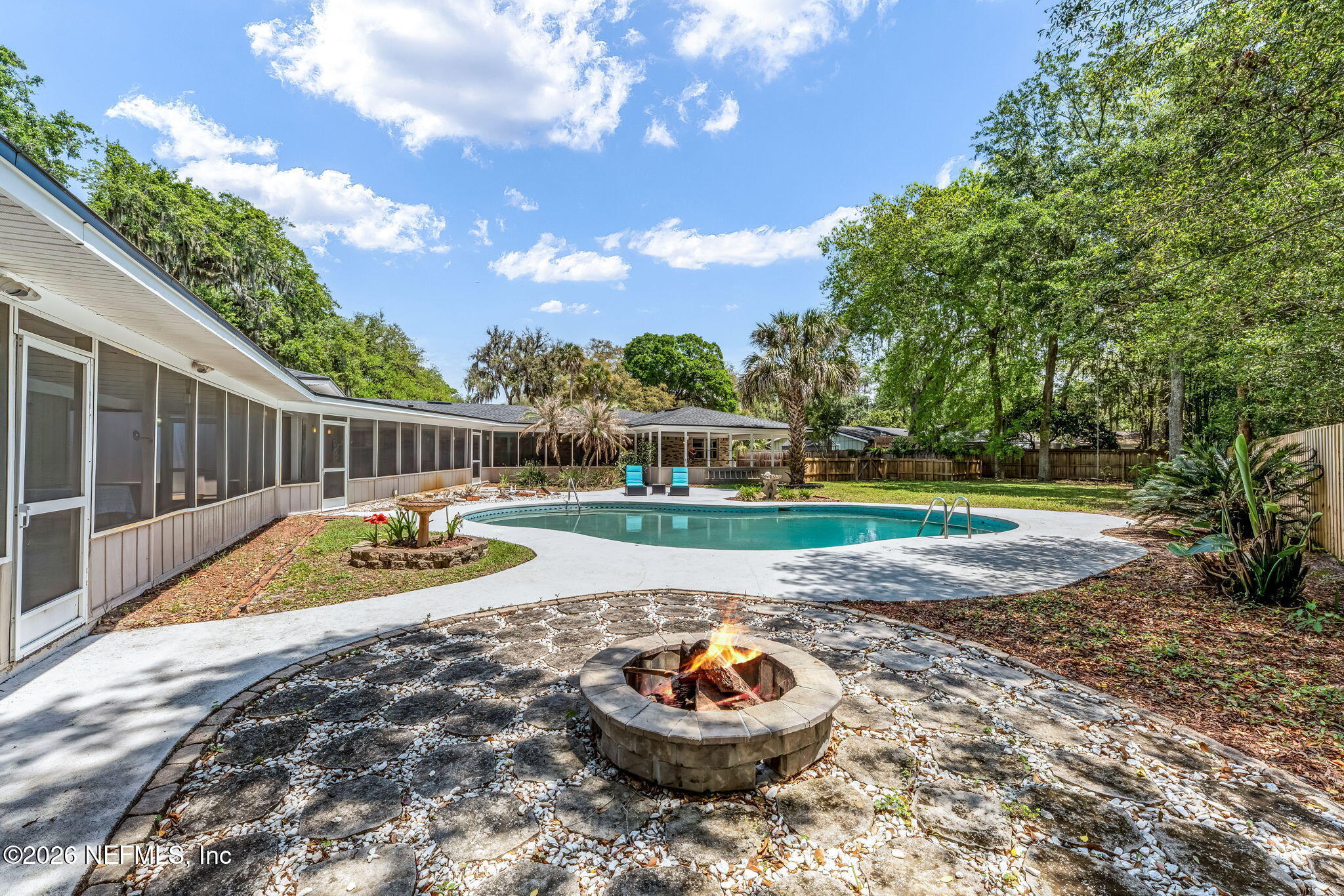 1414 Big Tree Road Neptune Beach, FL 32266 - Photo 61 of 75 Pool and Firepit