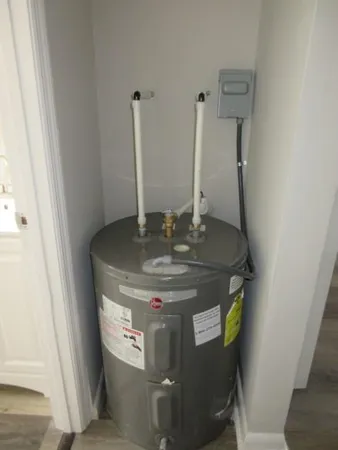 a view of water heater room