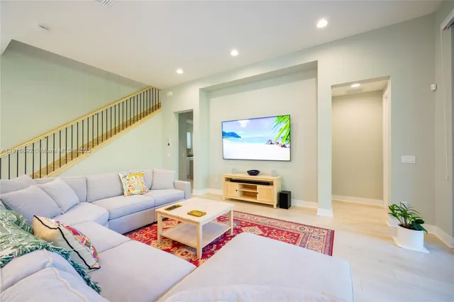 a view of a garage with storage