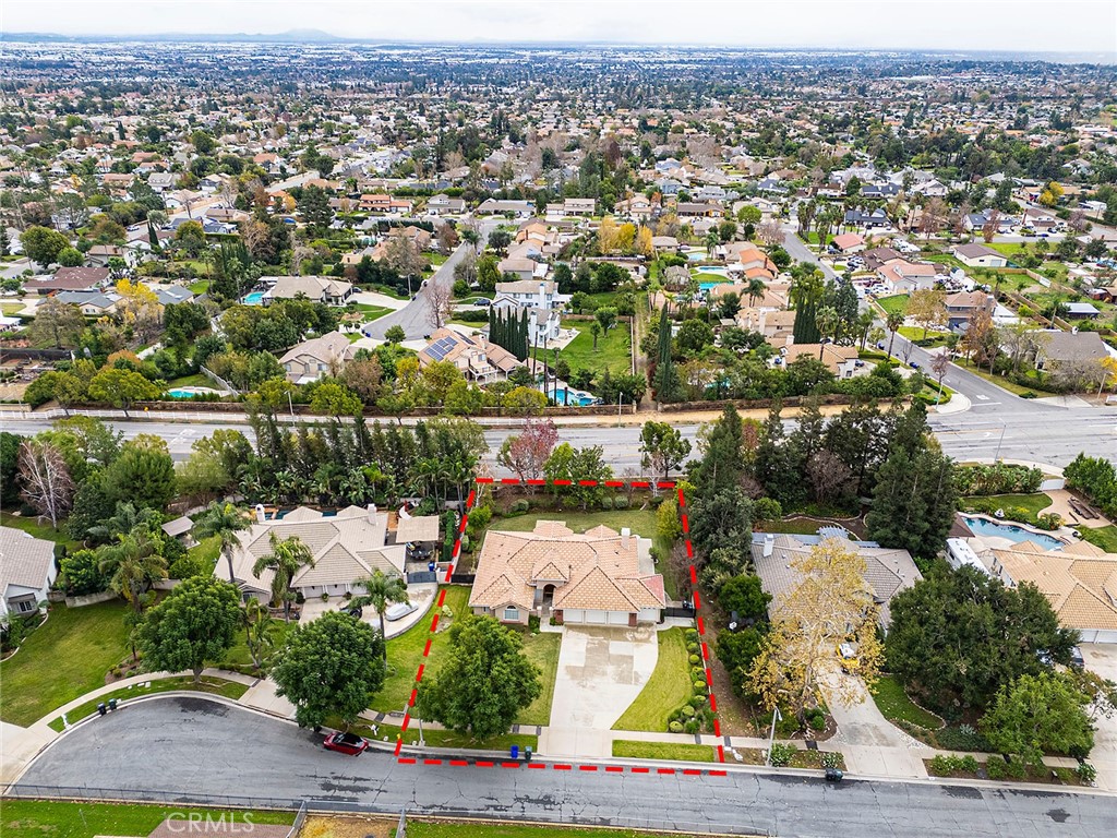 9379 Monarch Court Rancho Cucamonga, CA 91737 - Photo 18 of 19 an aerial view of a house with a yard