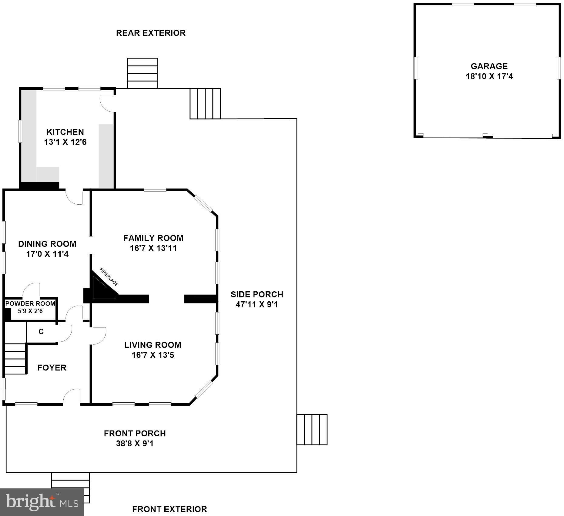 609 Ritchie Avenue Silver Spring, MD 20910 - Photo 33 of 36 Main Level Floor Plan