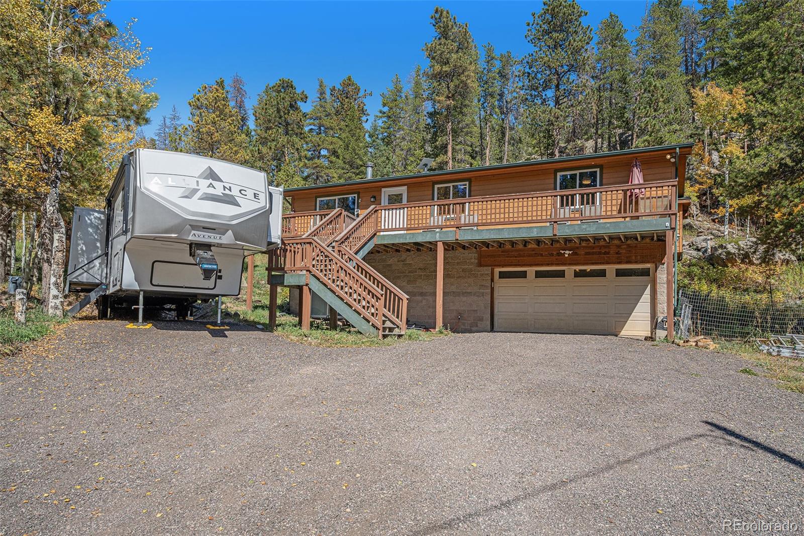 a view of a house with a roof deck