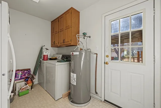 a room with storage and utility