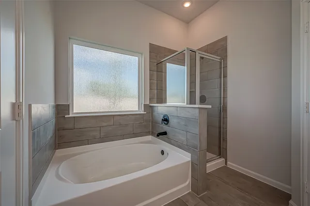 a view of backyard with potted plants