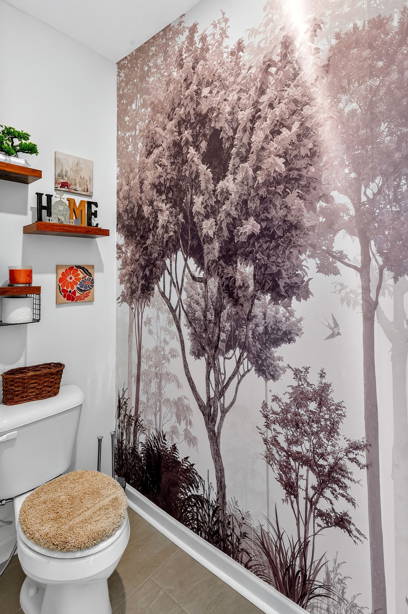 348 Winston Way Gallatin, TN 37066 - Photo 20 of 27 a bathroom with a toilet and a shower curtain