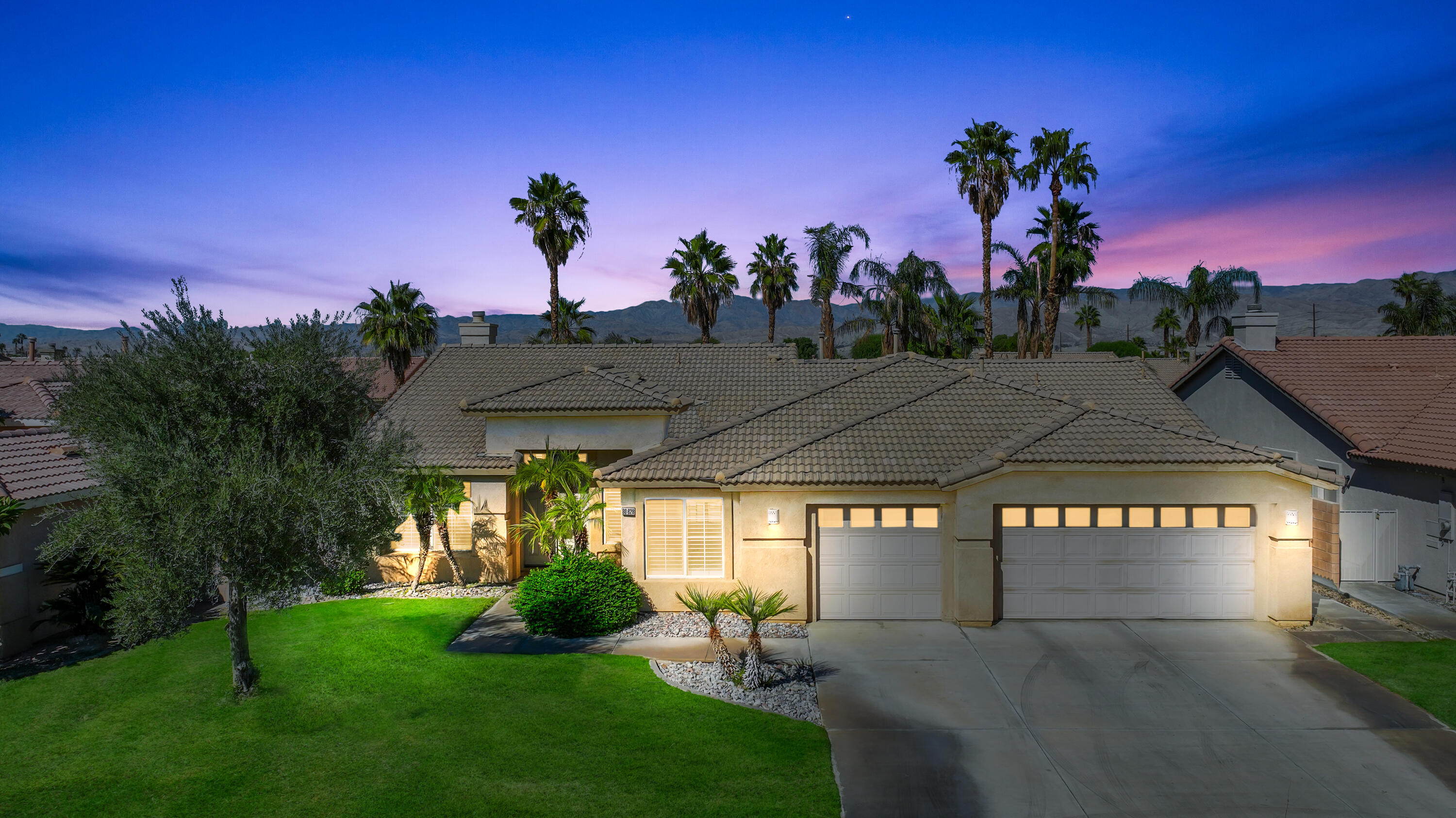 80628 Virginia Avenue Indio, CA 92201 - Photo 32 of 34 a view of a street with a big yard