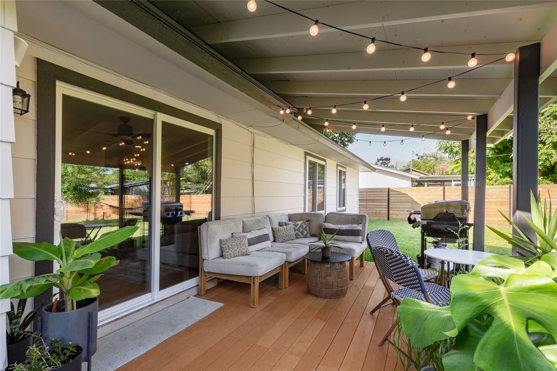 5402 Fernview Road Austin, TX 78745 - Photo 23 of 25 Covered patio overlooking backyard