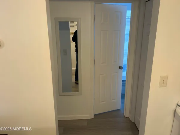 a room with a table and chairs