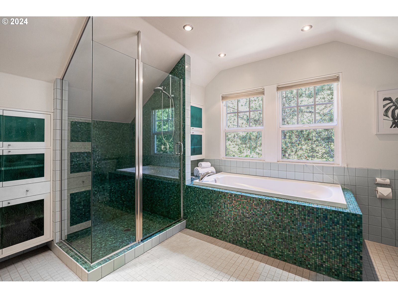 4146 Southwest Hamilton Street Portland, OR 97221 - Photo 27 of 43 a bathroom with a bathtub and a shower