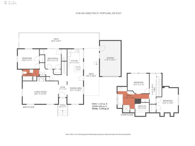 4146 Southwest Hamilton Street Portland, OR 97221 - Photo 43 of 43 a picture of a floor plan