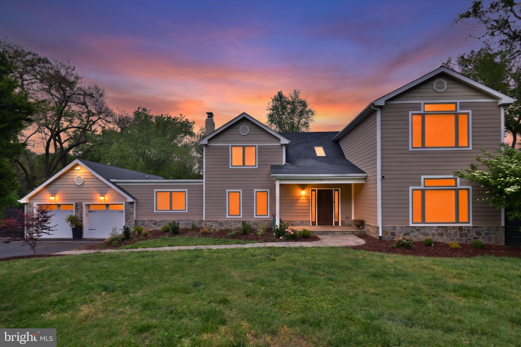 11306 Vale Road Oakton, VA 22124 - Photo 1 of 74 Charming home at twilight glow.