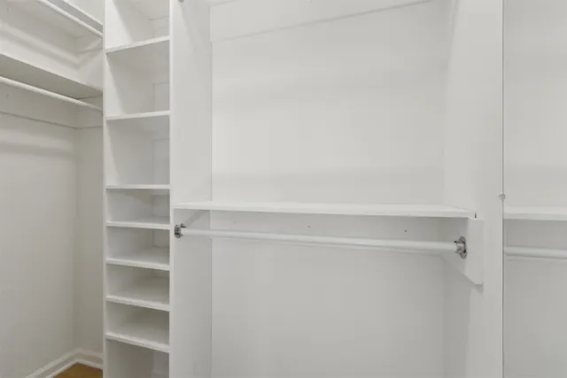 a close view of closet