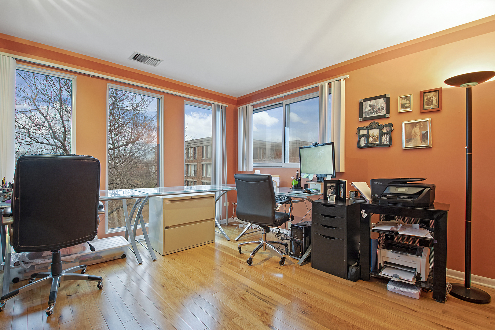 507 Kelburn Road Deerfield, IL 60015 - Photo 16 of 26 a view of a workspace with furniture and a window