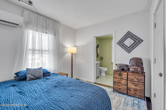 a view of a balcony with wooden floor