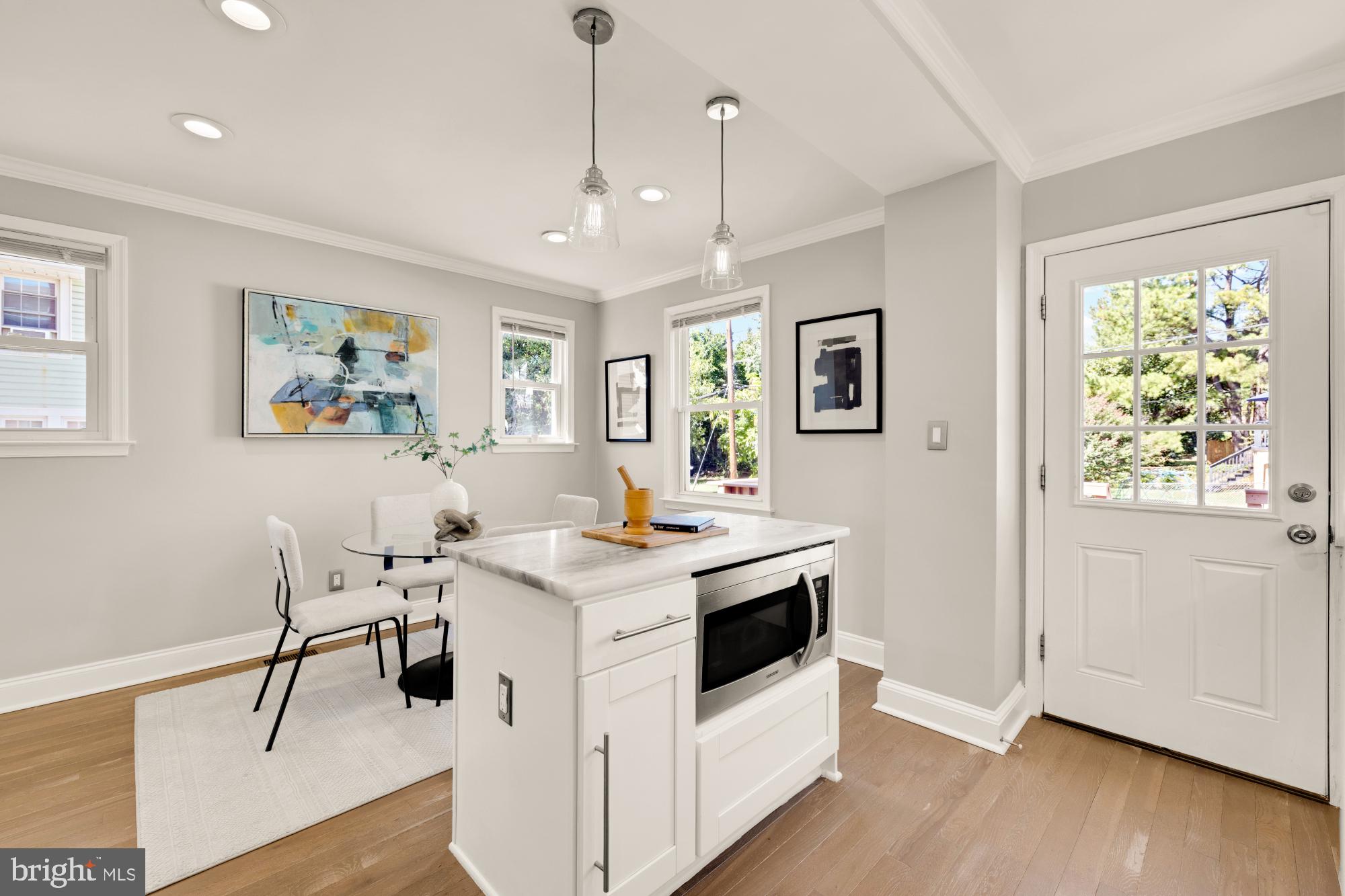 2414 Perry Street Northeast Washington, DC 20018 - Photo 19 of 49 a view of kitchen with stainless steel appliances granite countertop a stove and a refrigerator