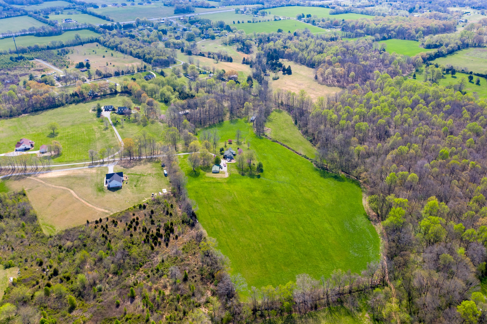 4970 Mt Zion Road Springfield, TN 37172 - Photo 3 of 21 an aerial view of a residential houses with outdoor space