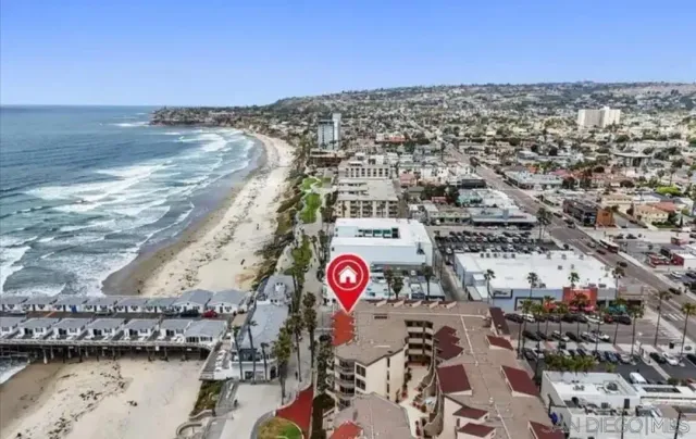 a view of city and ocean