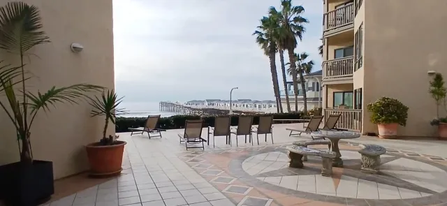 a view of balcony and patio
