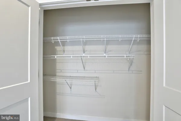 a close view of closet