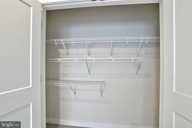 a close view of closet