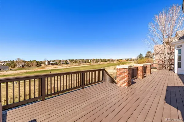 a view of terrace with city view