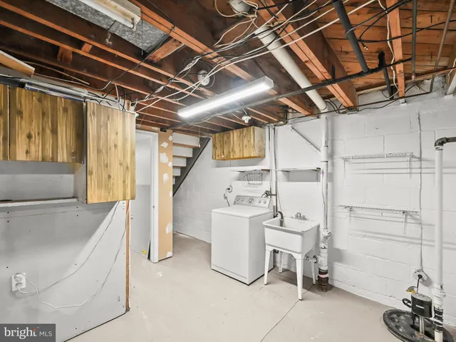 a view of a storage & utility room