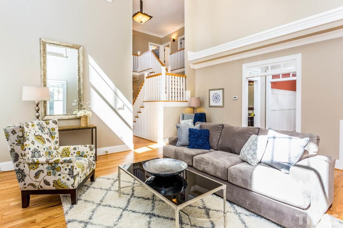 1300 Dixie Trail Raleigh, NC 27607 - Photo 5 of 24 a living room with furniture and wooden floor