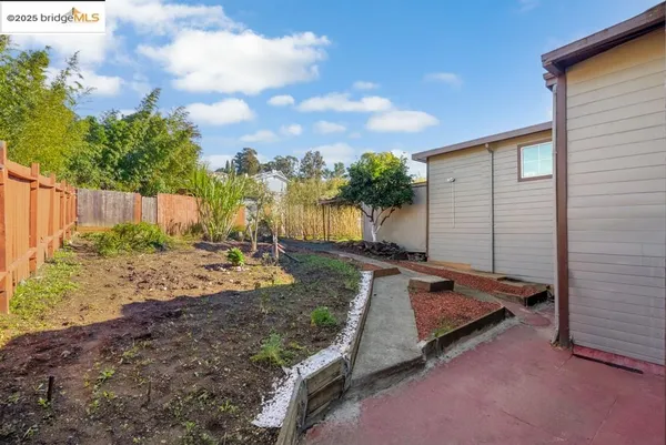 a backyard of a house