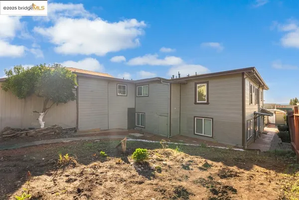 a backyard of a house