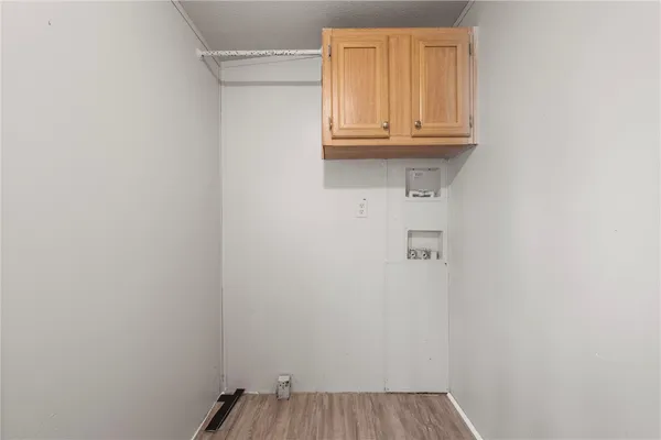a view of door with hallway