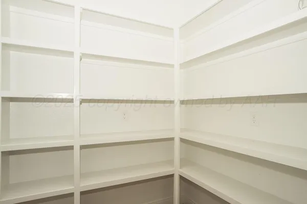 a view of a room with rack on the wall