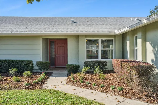 a view of a entryway front of house