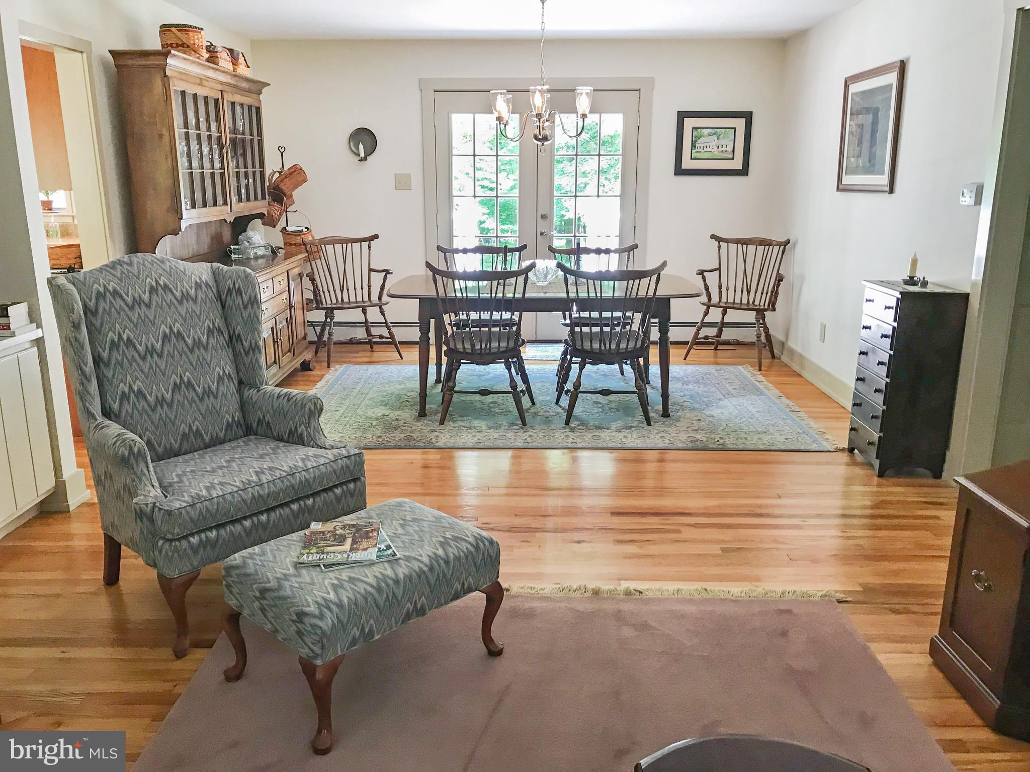 24 Ridgewood Place Ivyland, PA 18974 - Photo 8 of 26 Dining Room with French Doors to Deck