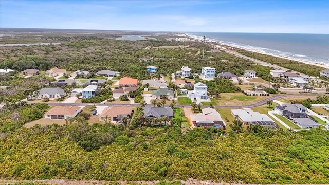 an aerial view of residential building with outdoor space