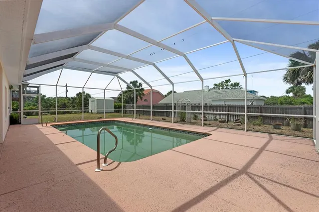 a view of outdoor space with swimming pool