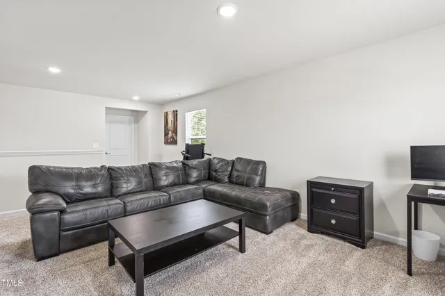 a room with toys and flowers