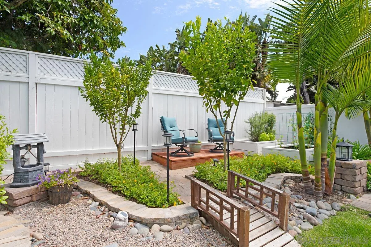 2435 Tuttle Street Carlsbad, CA 92008 - Photo 31 of 38 a view of a chair and tables in the backyard