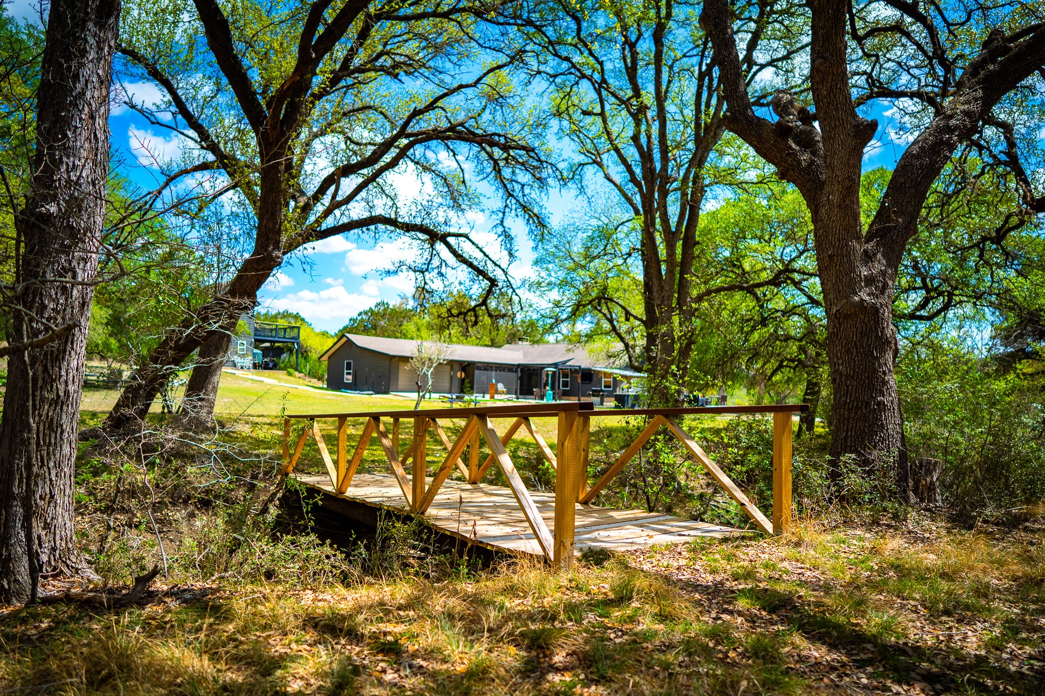 2800 River Road Wimberley, TX 78676 - Photo 8 of 38 Whimsical bridge on the land